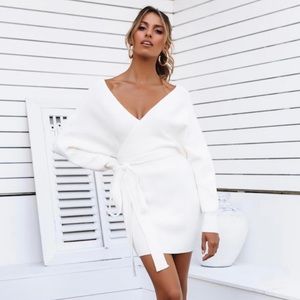 White Sweater dress